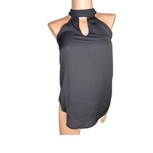 Black Top. Sleeveless Blouse